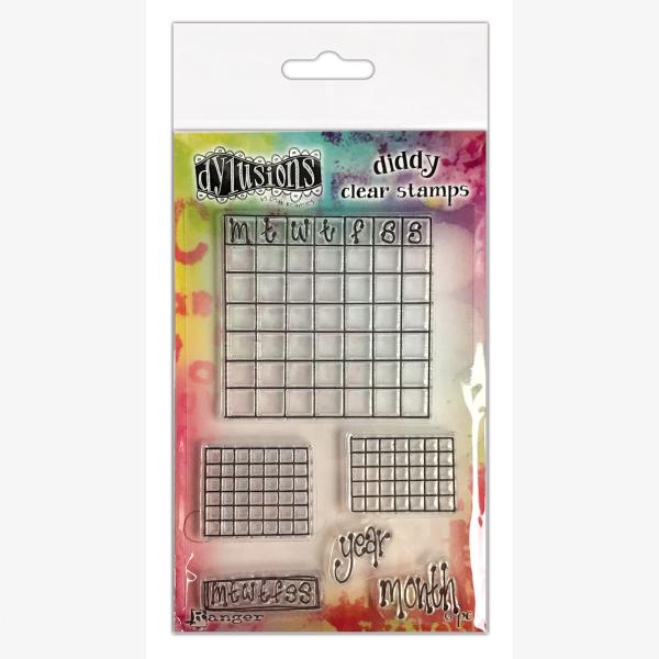 Ranger - Stempelset "Check It Out!" Clear Stamps Dylusions Diddy