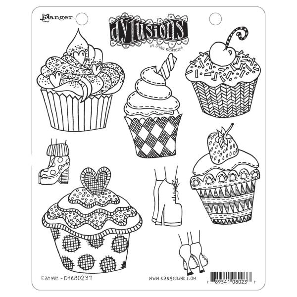 Ranger - Stempelset "Eat Me" Clear Stamps Dylusions Dyalog