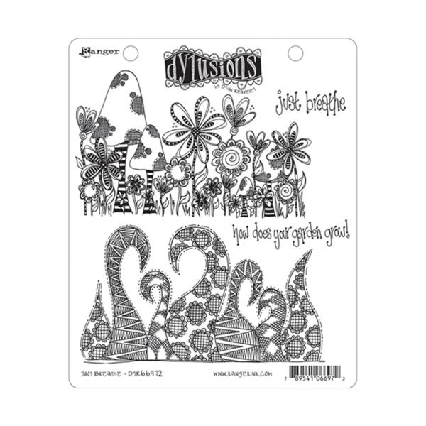 Ranger - Stempelset "Breathe" Dylusions Cling Stamp 