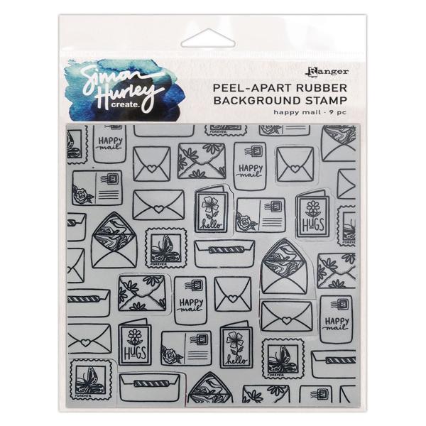 Ranger - Gummistempelset by Simon Hurley Create "Happy Mail" Rubber Stamp