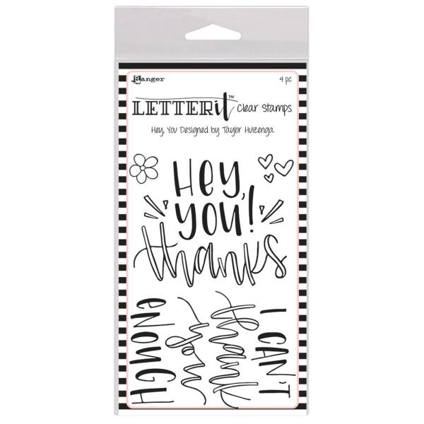 Ranger - Stempelset "Hey You" Clear Stamps Letter It