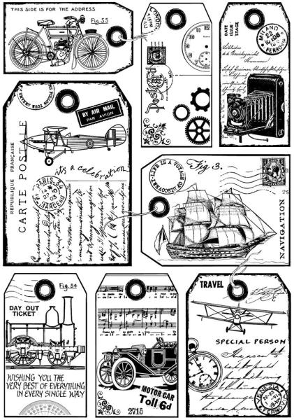 Crafty Individuals - Gummistempelset "It's a Man's World" Unmounted Rubber Stamps 