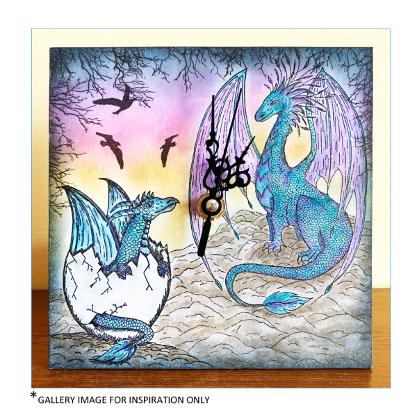 Crafty Individuals - Gummistempel "Gentle Dragon" Unmounted Rubber Stamps 