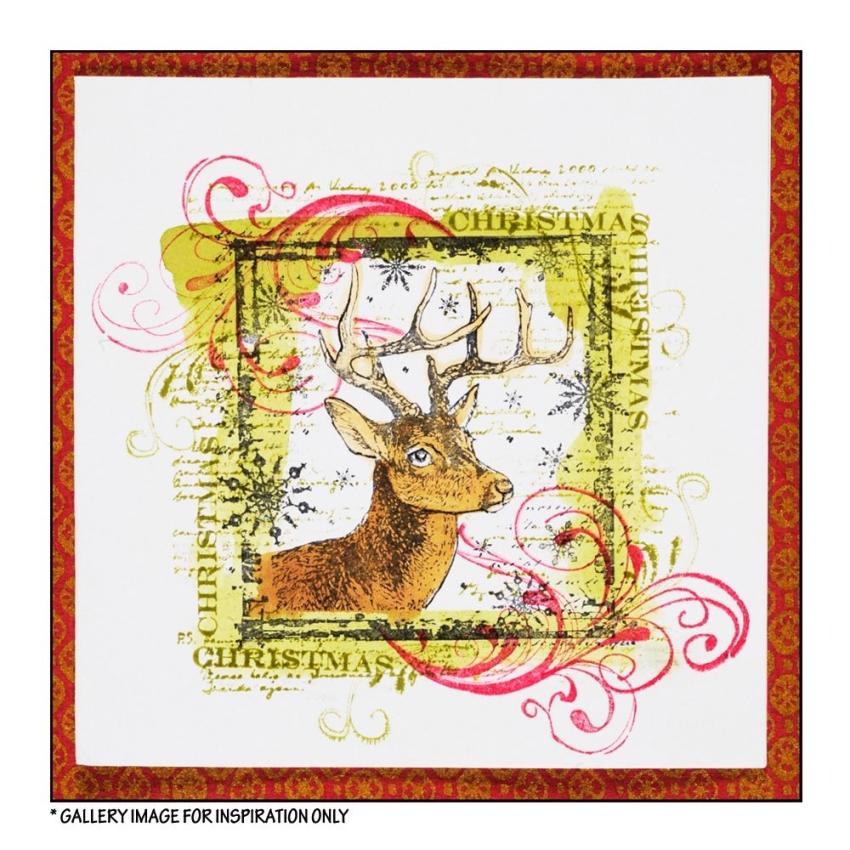 Crafty Individuals - Gummistempel "Snowflake Rudolph" Unmounted Rubber Stamps 