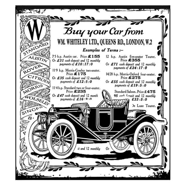 Crafty Individuals - Gummistempel "Vintage Vehicle" Unmounted Rubber Stamps 