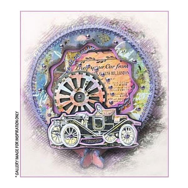 Crafty Individuals - Gummistempel "Vintage Vehicle" Unmounted Rubber Stamps 