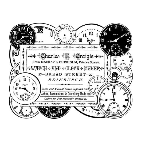 Crafty Individuals - Gummistempel "Clock Maker" Unmounted Rubber Stamps 