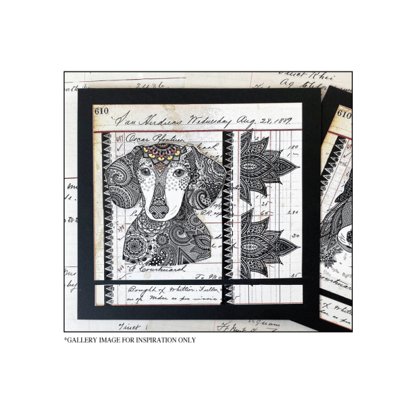 Crafty Individuals - Gummistempel "Happy Sausage Dog" Unmounted Rubber Stamps 