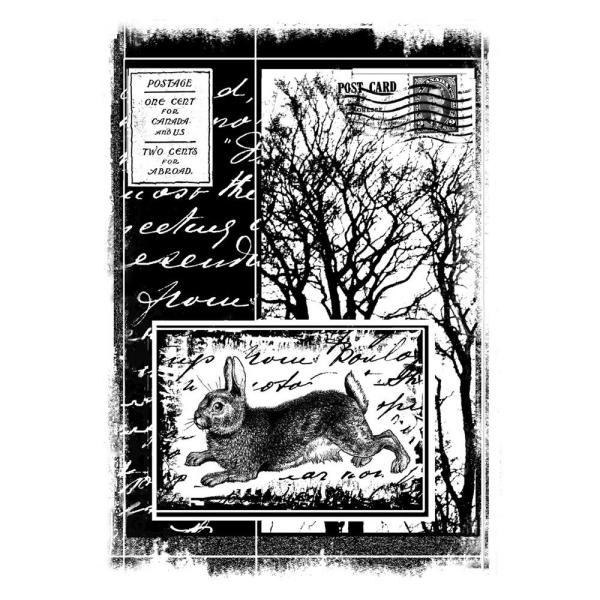 Crafty Individuals - Gummistempel "Hare Amongst the Trees" Unmounted Rubber Stamps 