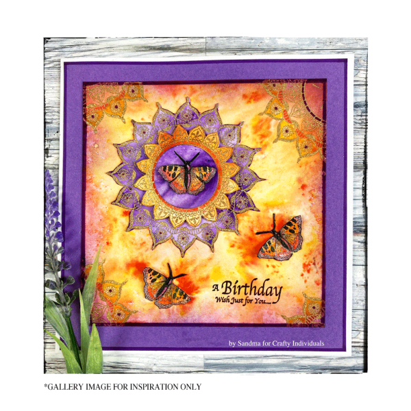 Crafty Individuals - Gummistempel "Summer Mandala" Unmounted Rubber Stamps 