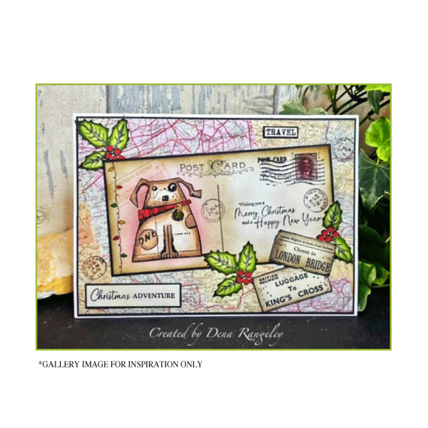 Crafty Individuals - Gummistempelset "Christmas Sentiments" Unmounted Rubber Stamps 