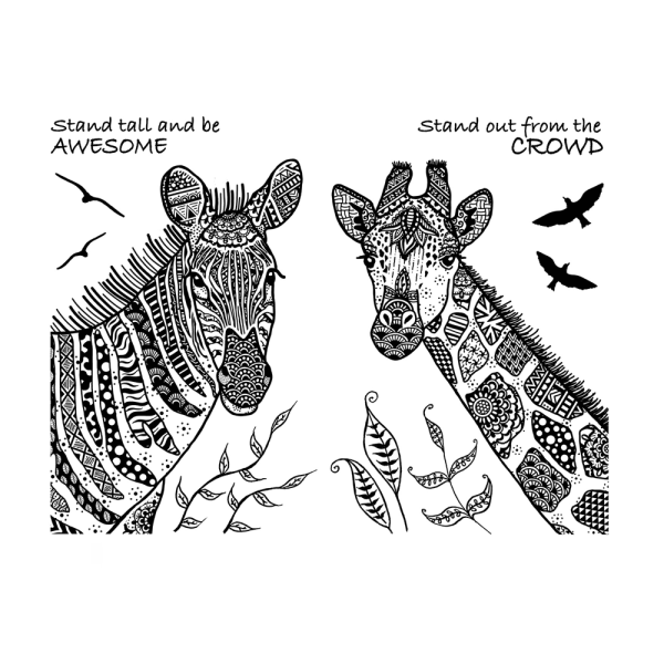 Crafty Individuals - Gummistempel "Stand Out and Stand Tall" Unmounted Rubber Stamps 