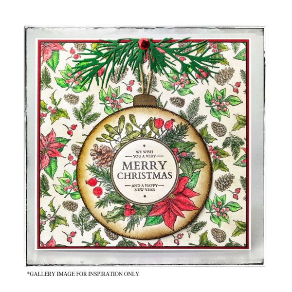 Crafty Individuals - Gummistempel "Winter Repeating Background" Unmounted Rubber Stamps 