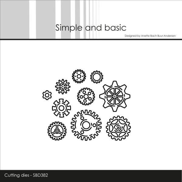 Simple and Basic - Stanzschablone 2,5x2,5 cm "Gears" Dies