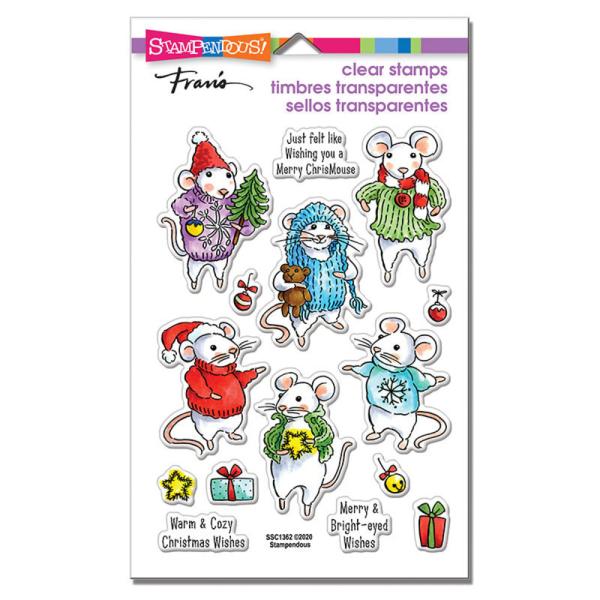 Stampendous - Stempelset "Felt Mice" Clear Stamps