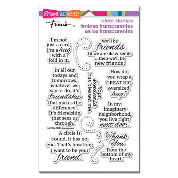 Stampendous - Stempelset "Friends Hug" Clear Stamps