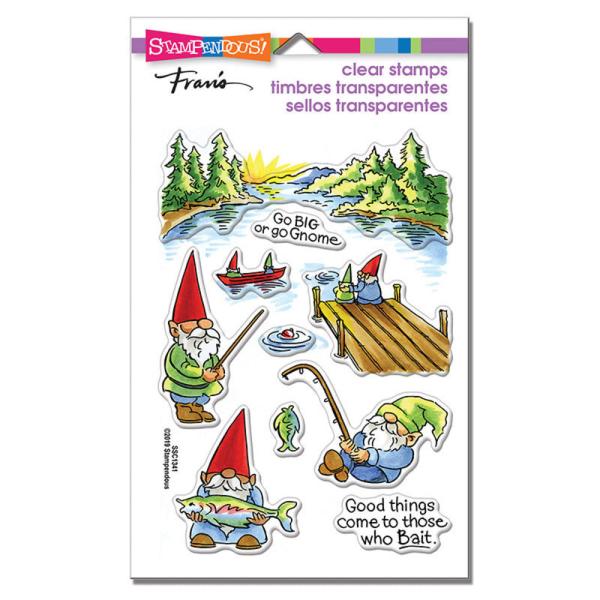 Stampendous - Stempelset "Gnome Fishing" Clear Stamps