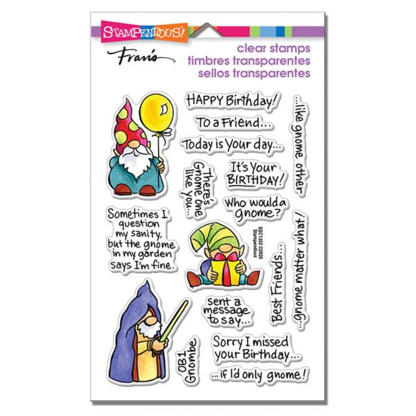 Stampendous - Stempelset "Gnome Sayings" Clear Stamps