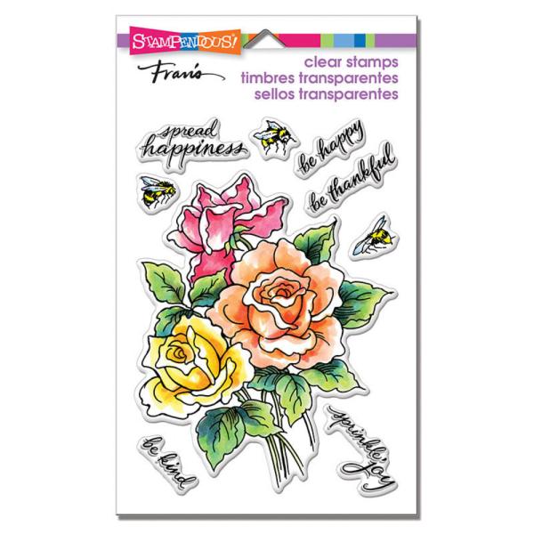 Stampendous - Stempelset "Roses Be Happy" Clear Stamps