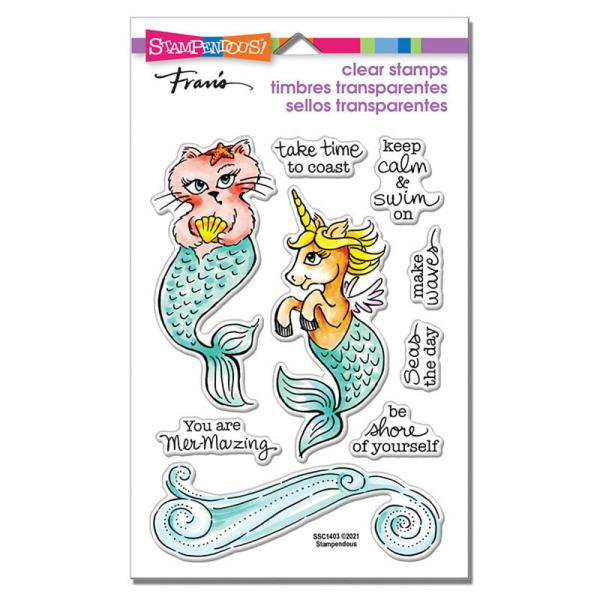 Stampendous - Stempelset "Mermaid Pals" Clear Stamps