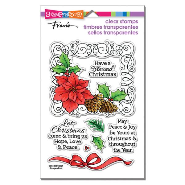 Stampendous - Stempelset "Poinsettia Frame" Clear Stamps