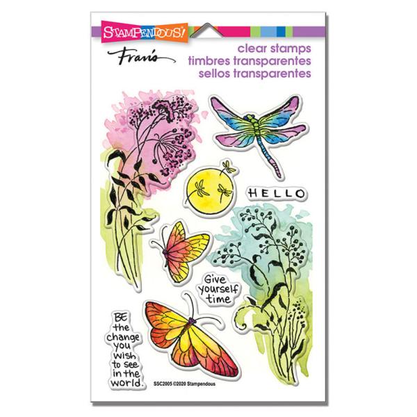 Stampendous - Stempelset "Moonlit Wings" Clear Stamps