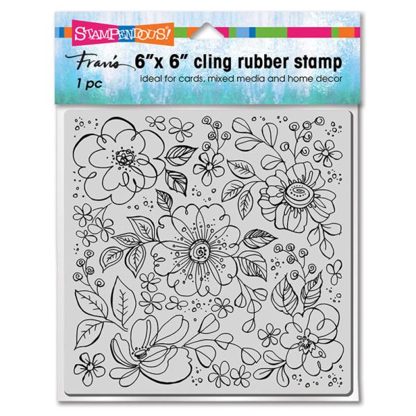 Stampendous - Gummistempel "Pop Flowers" Cling Stamps