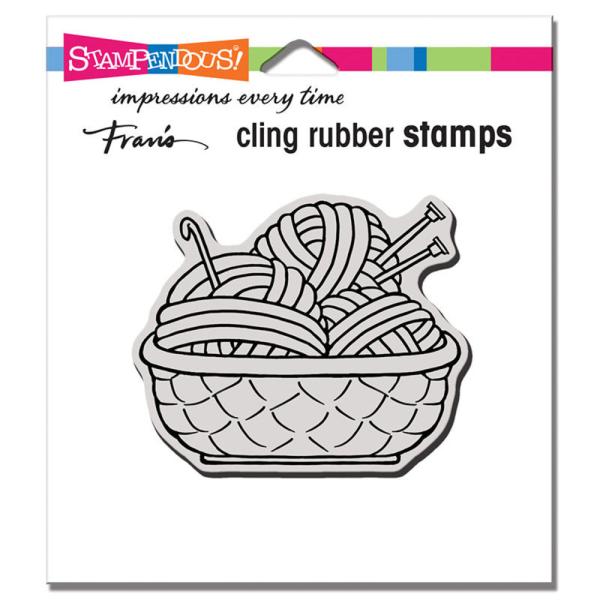 Stampendous - Gummistempel "Yarn Basket" Cling Stamps