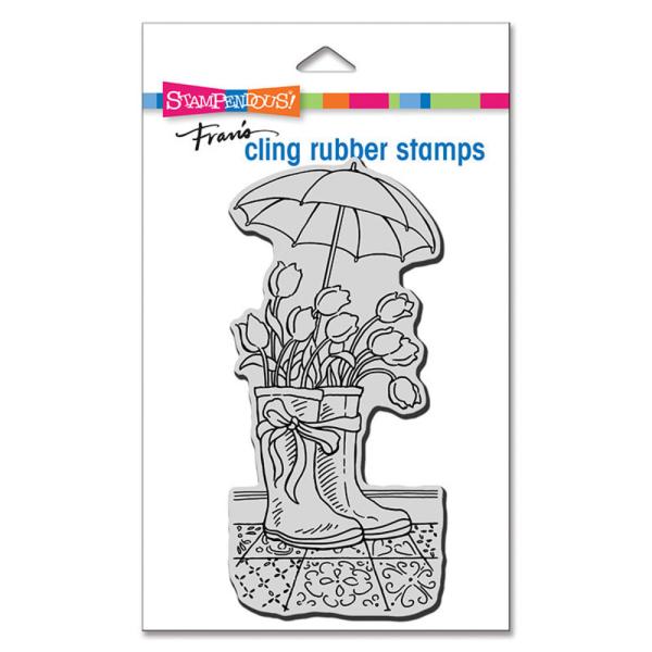 Stampendous - Gummistempel "Tulip Wellies" Mini Cling Stamps