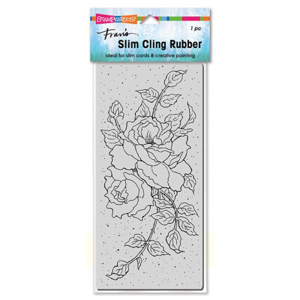 Stampendous - Gummistempel "Rose Tendrils" Slim Cling Stamps