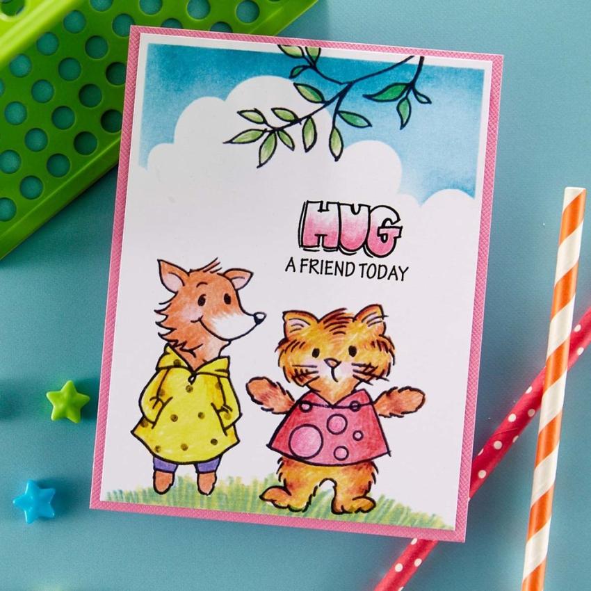 Stampendous - Stempelset "Friends Hugs FransFormer" Clear Stamps