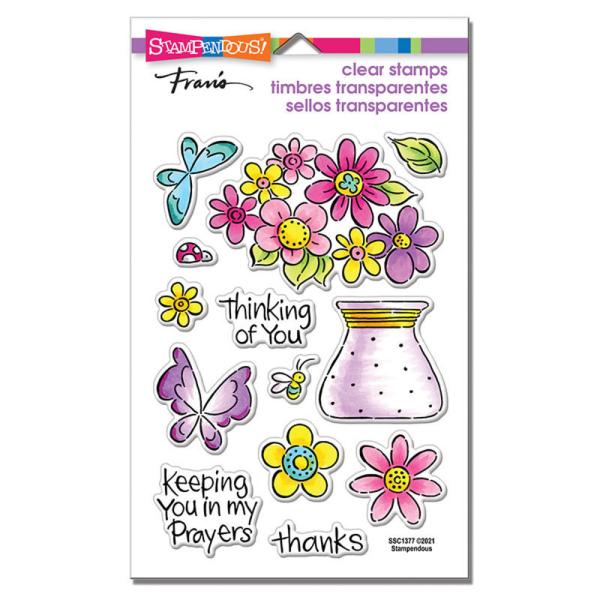 Stampendous - Stempelset "Pop Bouquet" Clear Stamps