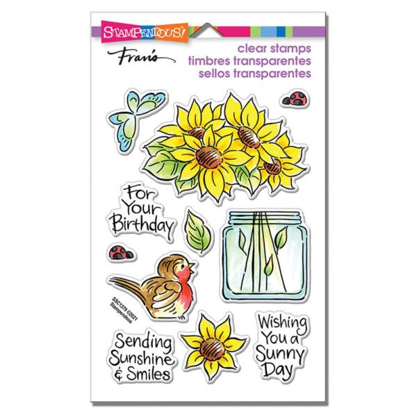 Stampendous - Stempelset "Pop Sunflower" Clear Stamps