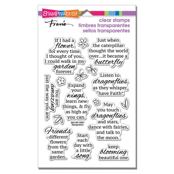 Stampendous - Stempelset "Winged Wishes" Clear Stamps