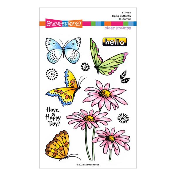 Stampendous - Stempelset "Hello Butterfly" Clear Stamps