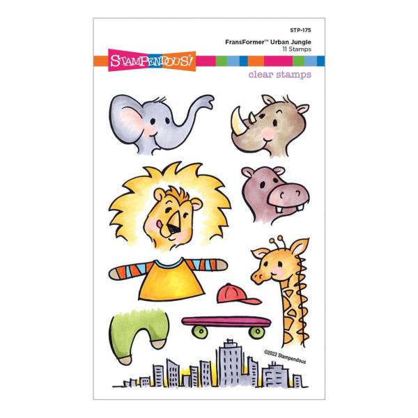 Stampendous - Stempelset "Urban Jungle FransFormer" Clear Stamps