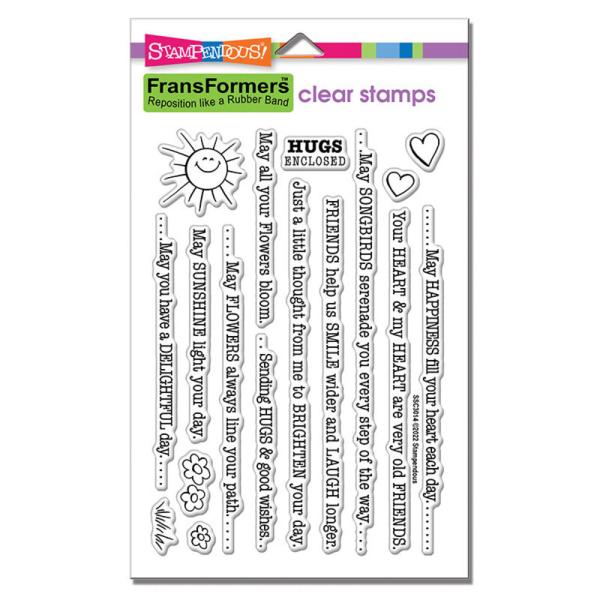 Stampendous - Stempelset "Sun Lines FransFormer" Clear Stamps