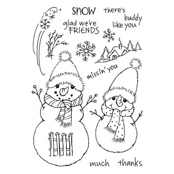 Stampendous - Stempelset "FransFormer Snowy Friends" Clear Stamps