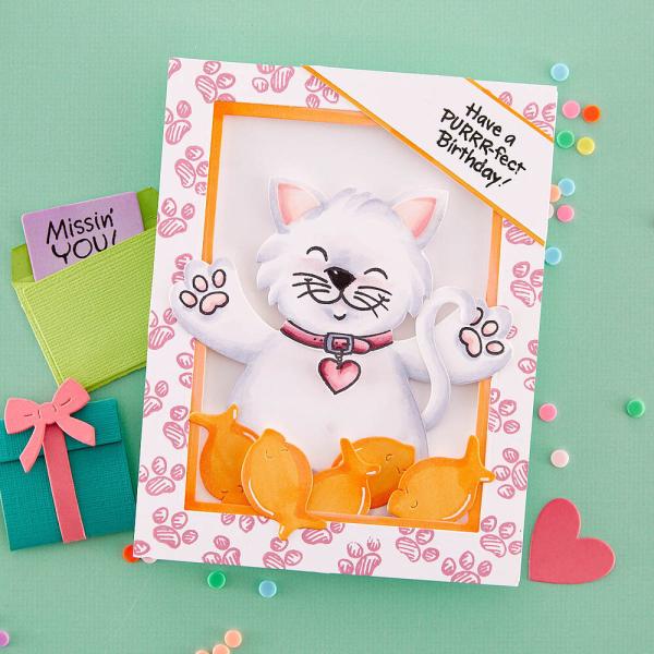 Stampendous - Stanzschablone "Kitty Hugs" Dies