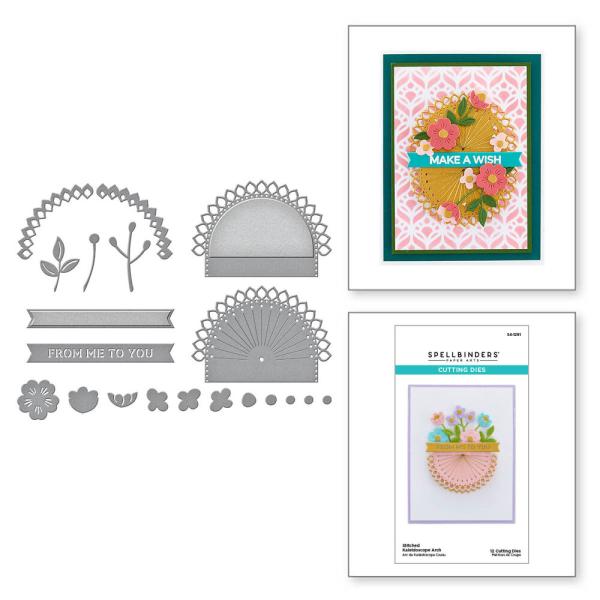 Spellbinders - Stanzschablone "Stitched Kaleidoscope Arch" Dies