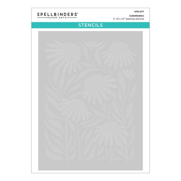 Spellbinders - Schablone "Coneflower" Layered Stencil