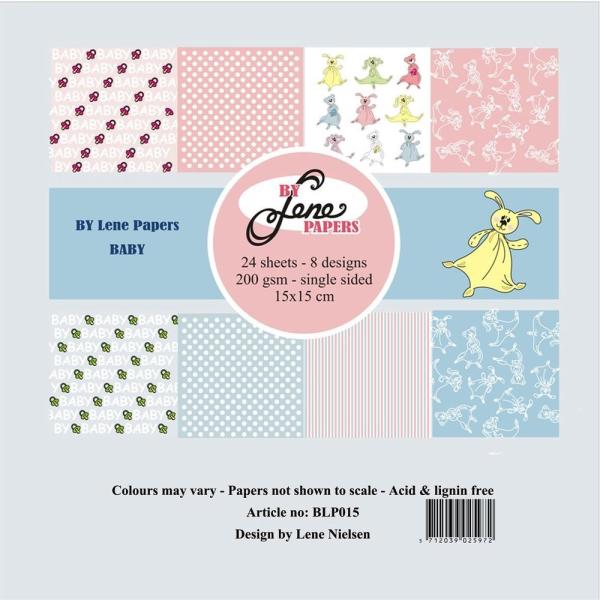 By Lene - Designpapier "Baby" Paper Pack 6x6 Inch - 24 Bogen