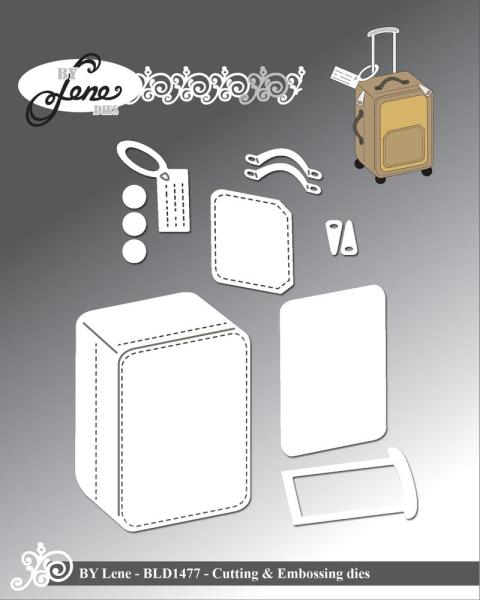 By Lene - Stanzschablone "Suitcase" Dies