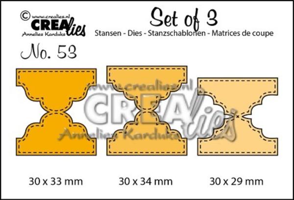 Crealies - Stanzschablone "No. 53 Doppelte Tabs A" Dies