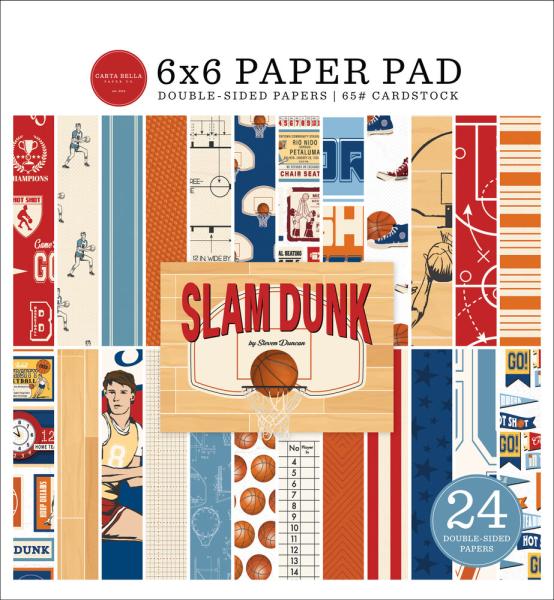 Carta Bella - Designpapier "Slam Dunk" Paper Pad 6x6 Inch - 24 Bogen