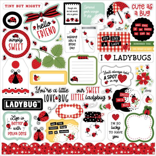 Echo Park - Designpapier "Little Ladybug" Collection Kit 12x12 Inch - 12 Bogen