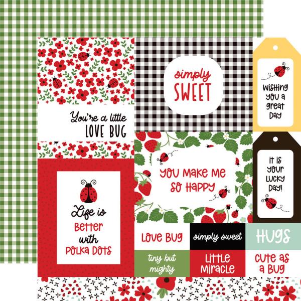 Echo Park - Designpapier "Little Ladybug" Paper Pack 6x6 Inch - 24 Bogen