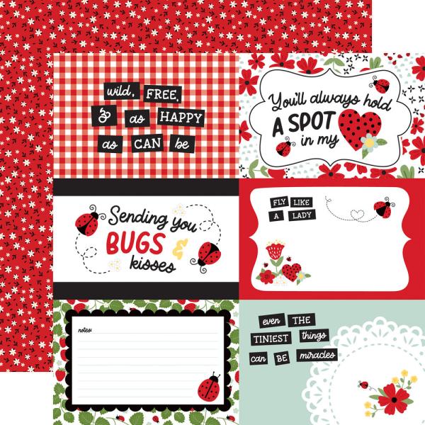 Echo Park - Designpapier "Little Ladybug" Paper Pack 6x6 Inch - 24 Bogen