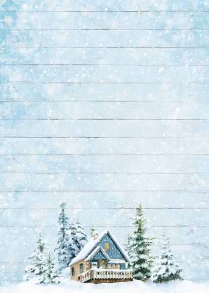 Studio Light - Designpapier - Stanzteile "Winter Scene " DIY Block A4 - 32 Bogen