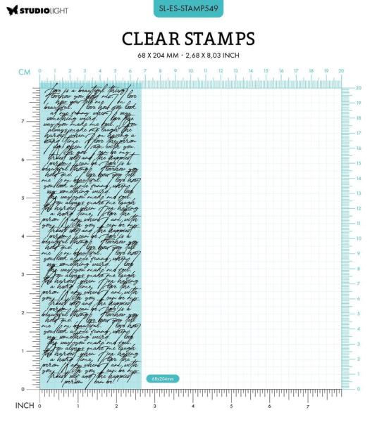 Studio Light - Stempel "Script Background" Clear Stamps